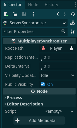 ServerSynchronizer configuration