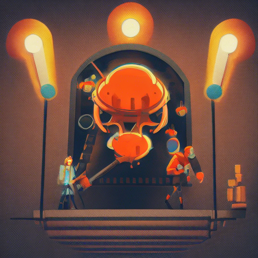 a stylized image of a blog about game development