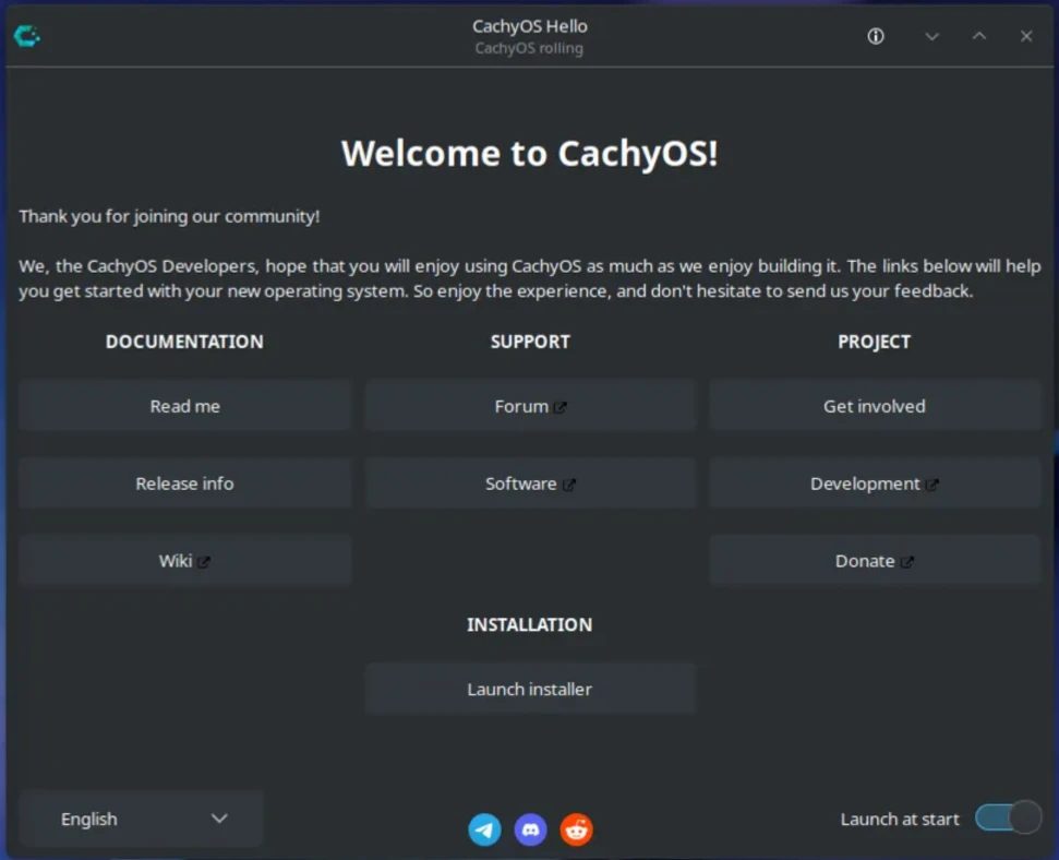 CachyOS Hello